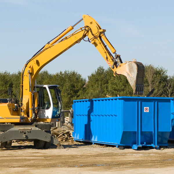 how many times can i have a residential dumpster rental emptied in Etta